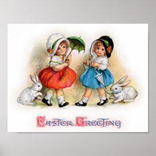 Póster Saludos de Pascua