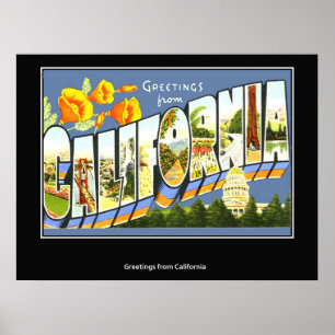 Póster Saludos de Poster de California