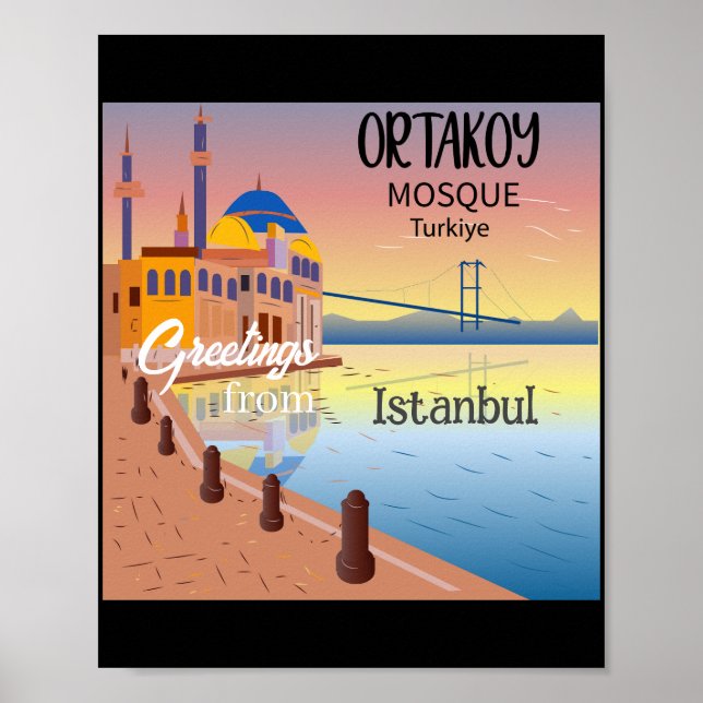 Póster Saludos del Poster turco de Estambul (Frente)