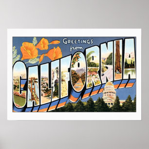 Póster Saludos desde California