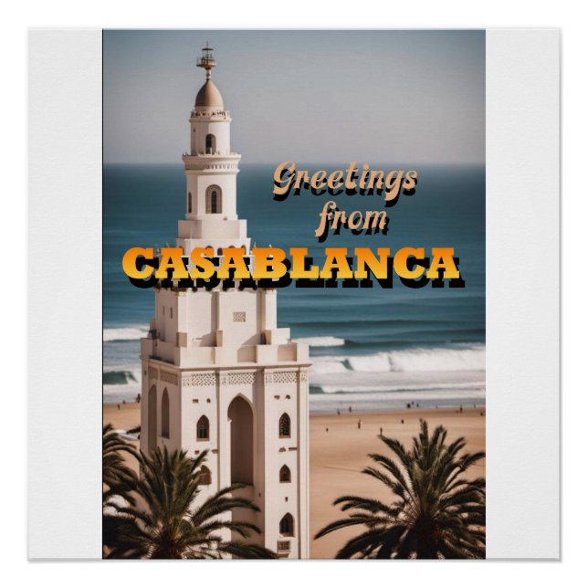 Póster Saludos desde Casablanca (Anverso)