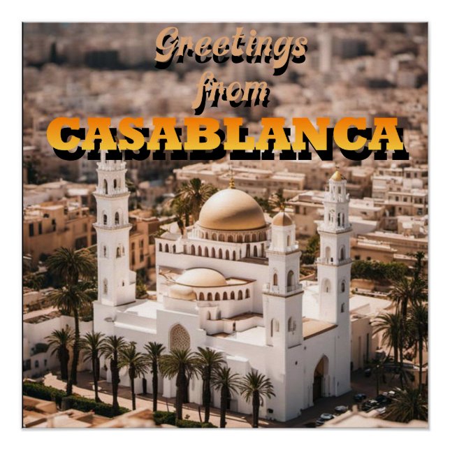 Póster Saludos desde CASABLANCA (Anverso)