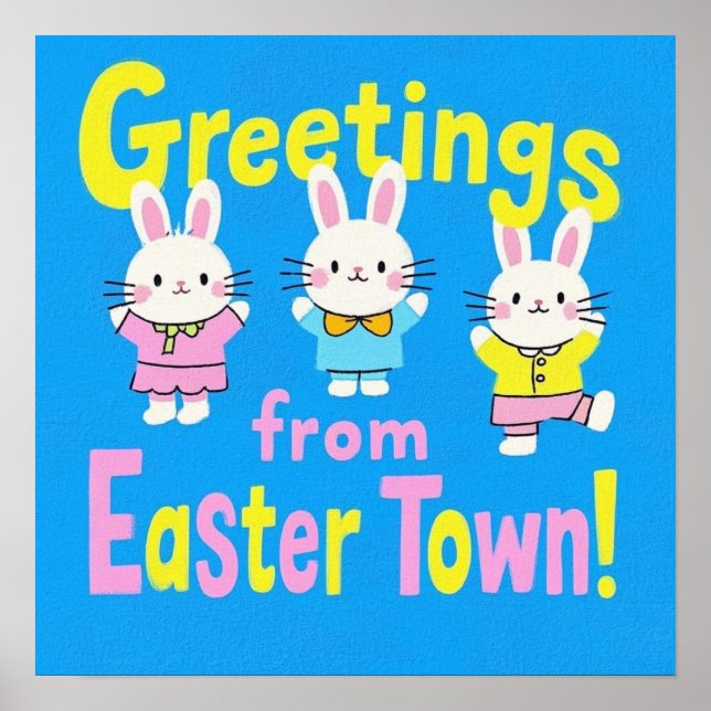 Póster Saludos desde Ciudad Semana Santa (Frente)