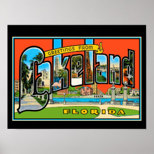 Póster Saludos desde el Poster de Lakeland