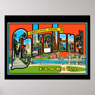 Póster Saludos desde el Poster de Lakeland