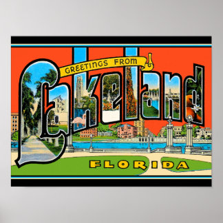 Póster Saludos desde el Poster de Lakeland
