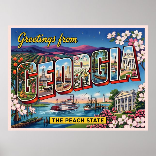 Póster Saludos desde Georgia (Frente)