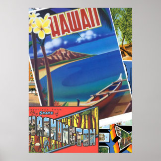 Póster Saludos desde Hawaii