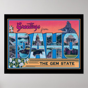 Póster Saludos desde Idaho
