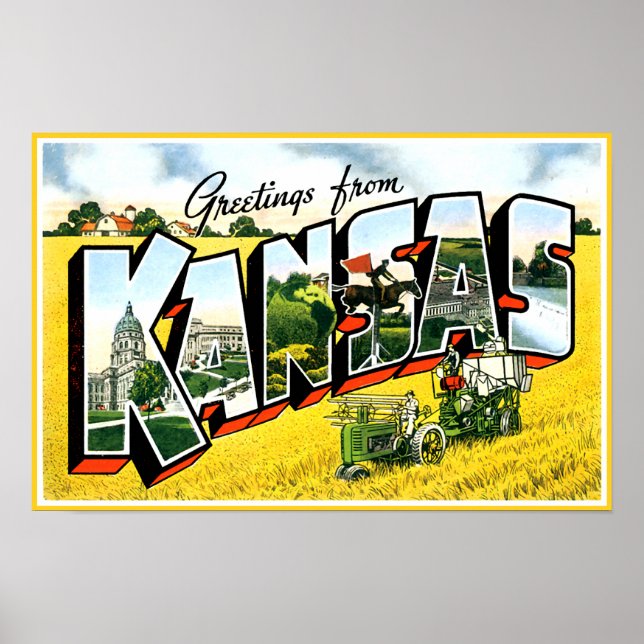 Póster Saludos desde Kansas (Frente)