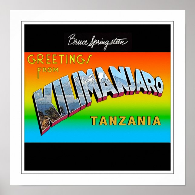 Póster Saludos desde Kilimanjaro Framed (Frente)