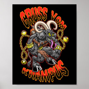 Póster Saludos desde la fiesta de los Navidades Gruss Vom