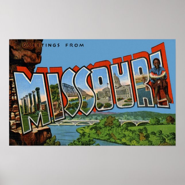 Póster Saludos desde Misuri (Frente)
