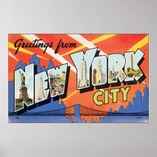 Póster Saludos desde Nueva York, Viaje