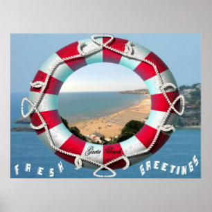 Póster Saludos Frescos