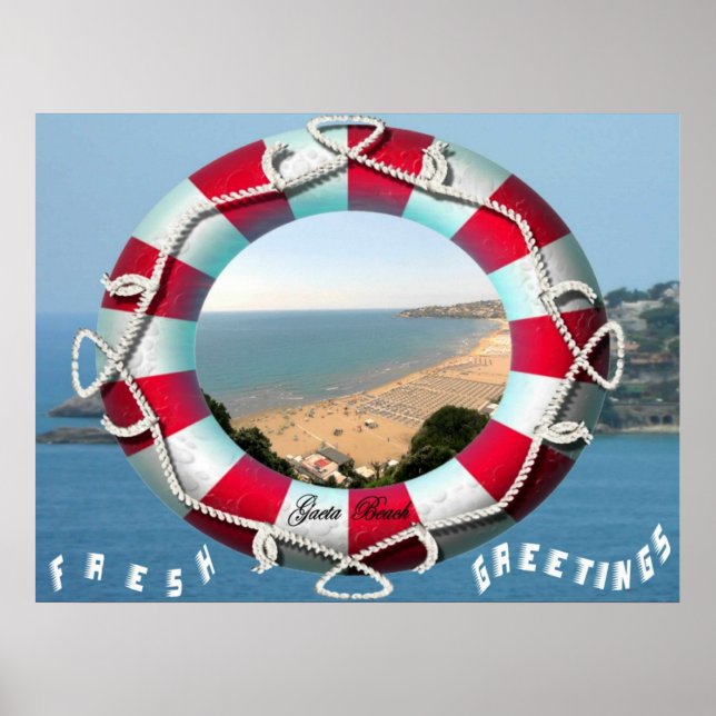 Póster Saludos Frescos (Frente)