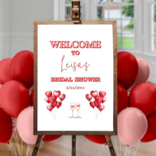 Póster Saludos para amar el signo de bienvenida de la duc