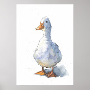 Póster Saludos Pato Blanco