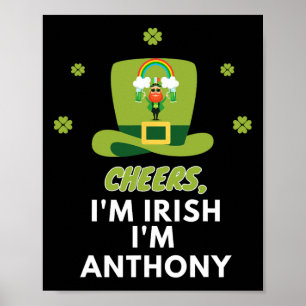 Póster Saludos Soy Irlandés Soy Anthony