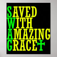 Salvado con la increíble Grace SWAG Poster cristia