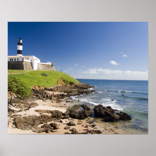 Póster Salvador, Brasil. Porto da Barra y el (Frente)