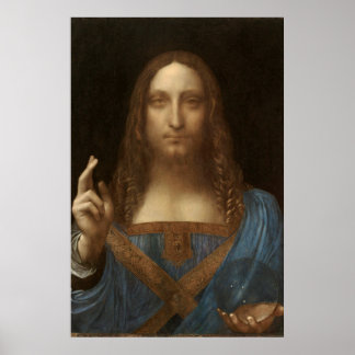 Póster Salvador Mundi de Leonardo da Vinci