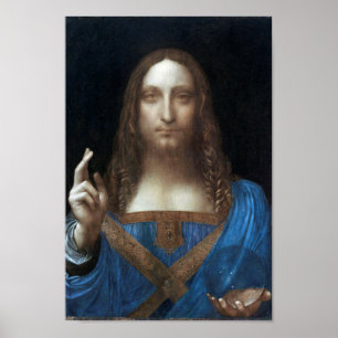Póster Salvador Mundi, Jesucristo, Leonardo da Vinci