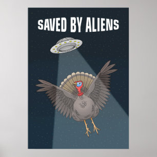 Póster Salvados por alienígenas en Acción de Gracias