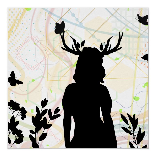 Póster Salvaje con la naturaleza (Anverso)