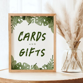 Póster Salvaje en el camino de las tarjetas Safari y el R