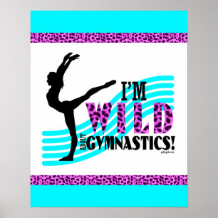 Póster Salvaje sobre la gimnasia