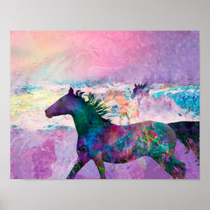 Póster Salvajes Espíritus de Caballo SOMOS LA TIERRA