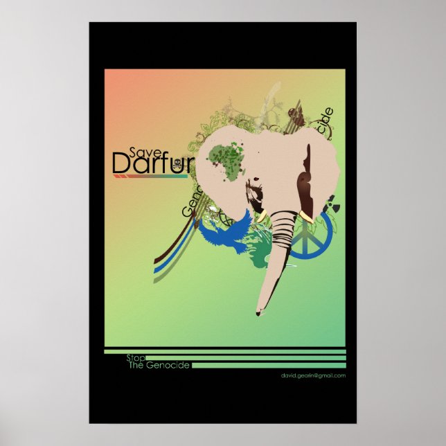 Póster Salvar a Darfur (Frente)
