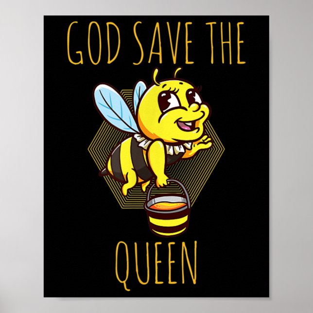 Póster Salvar a las abejas Protección del medio ambiente  (Frente)