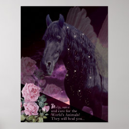 Póster Salvar a los animales - Poster