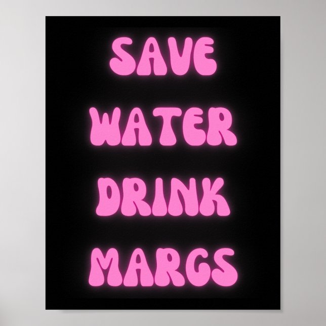 Póster Salvar a los peros de agua Fiesta mexicano (Frente)