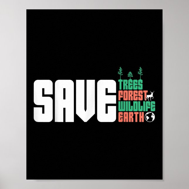 Póster Salvar a los profesionales ambientales de la prote (Frente)