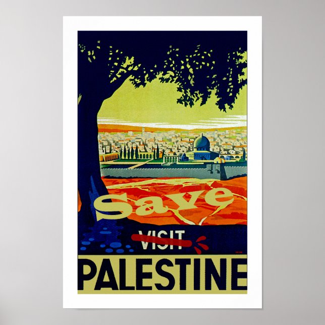Póster Salvar a Palestina (Frente)