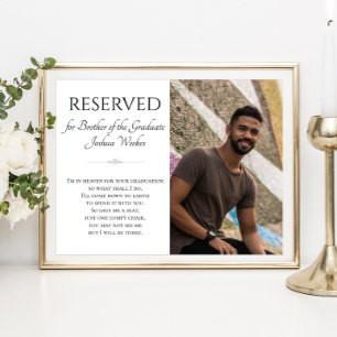 Póster Salvar a un hermano del graduado en memoria de fot