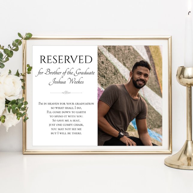 Póster Salvar a un hermano del graduado en memoria de fot (Subido por el creador)