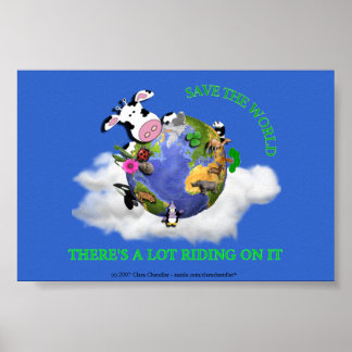 Póster Salvar al mundo
