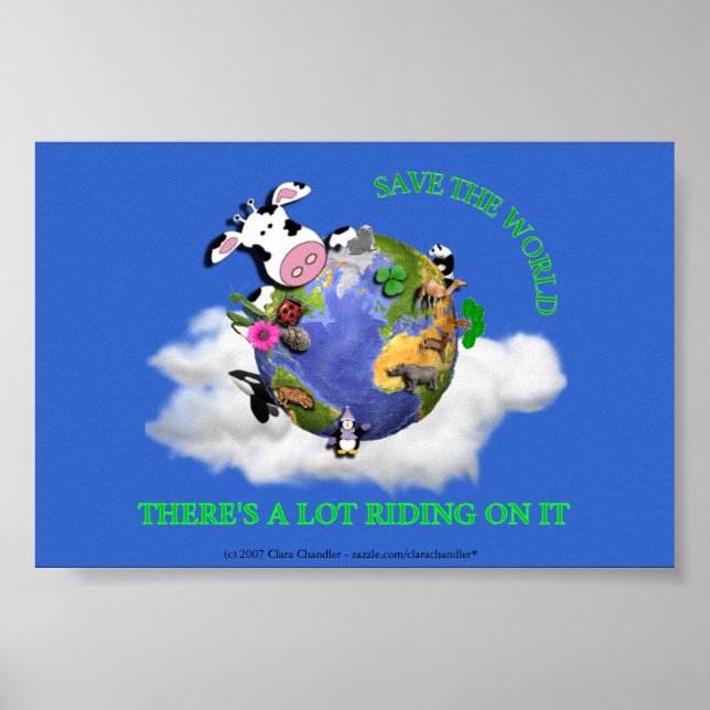 Póster Salvar al mundo (Frente)