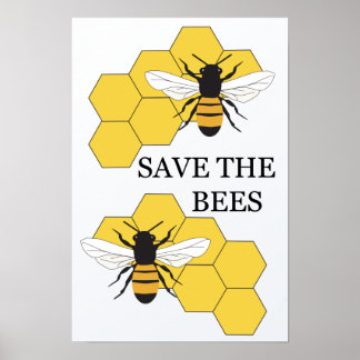 Póster Salvar al Poster Inspirador de las abejas