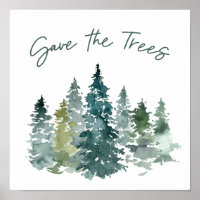 Salvar El Bosque Acuático Verde De Los Árboles