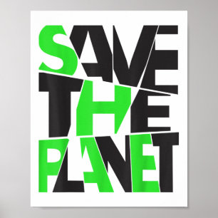 Póster Salvar el planeta _ Protección ambiental _ Clima