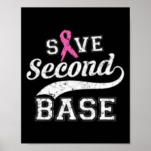 Póster Salvar el segundo Awarene de Cáncer de Mama de Cin