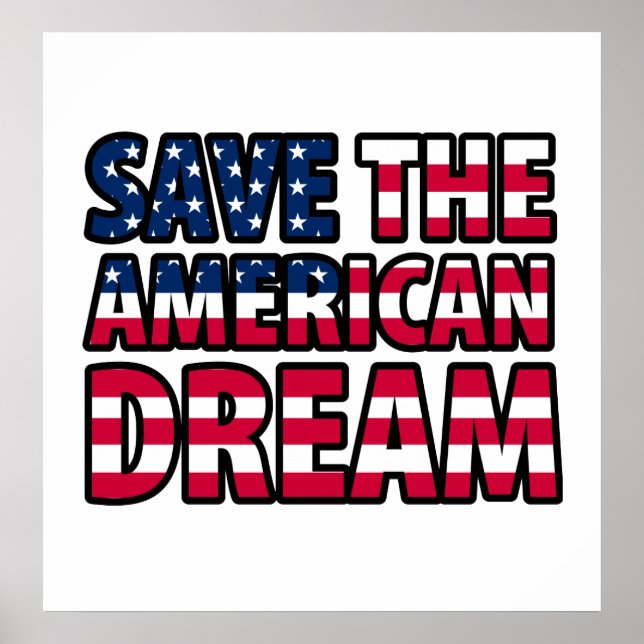 Póster Salvar el sueño americano (Frente)