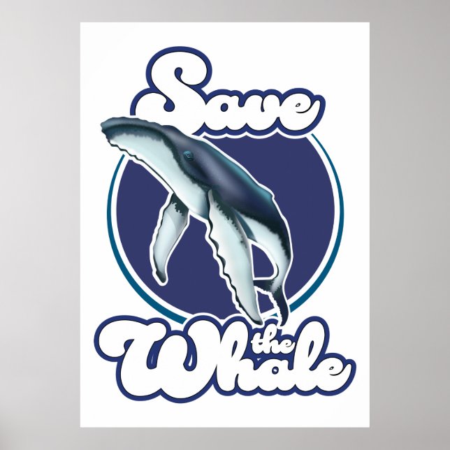 Póster Salvar la Ballena (Frente)