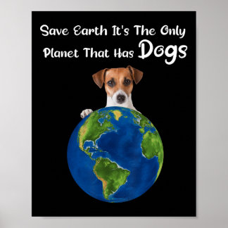 Póster Salvar la Tierra es el único planeta que tiene per
