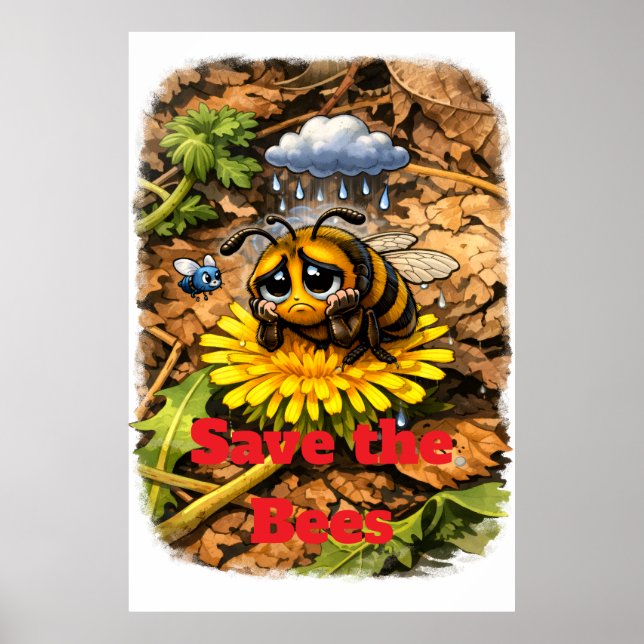 Póster Salvar las Abejas (Frente)